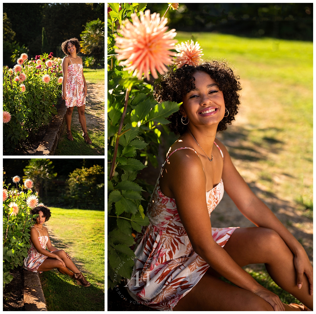 Spring Senior Portraits with a Pop of Color | Stylish Sundresses For High School Seniors | Amanda Howse Photography 