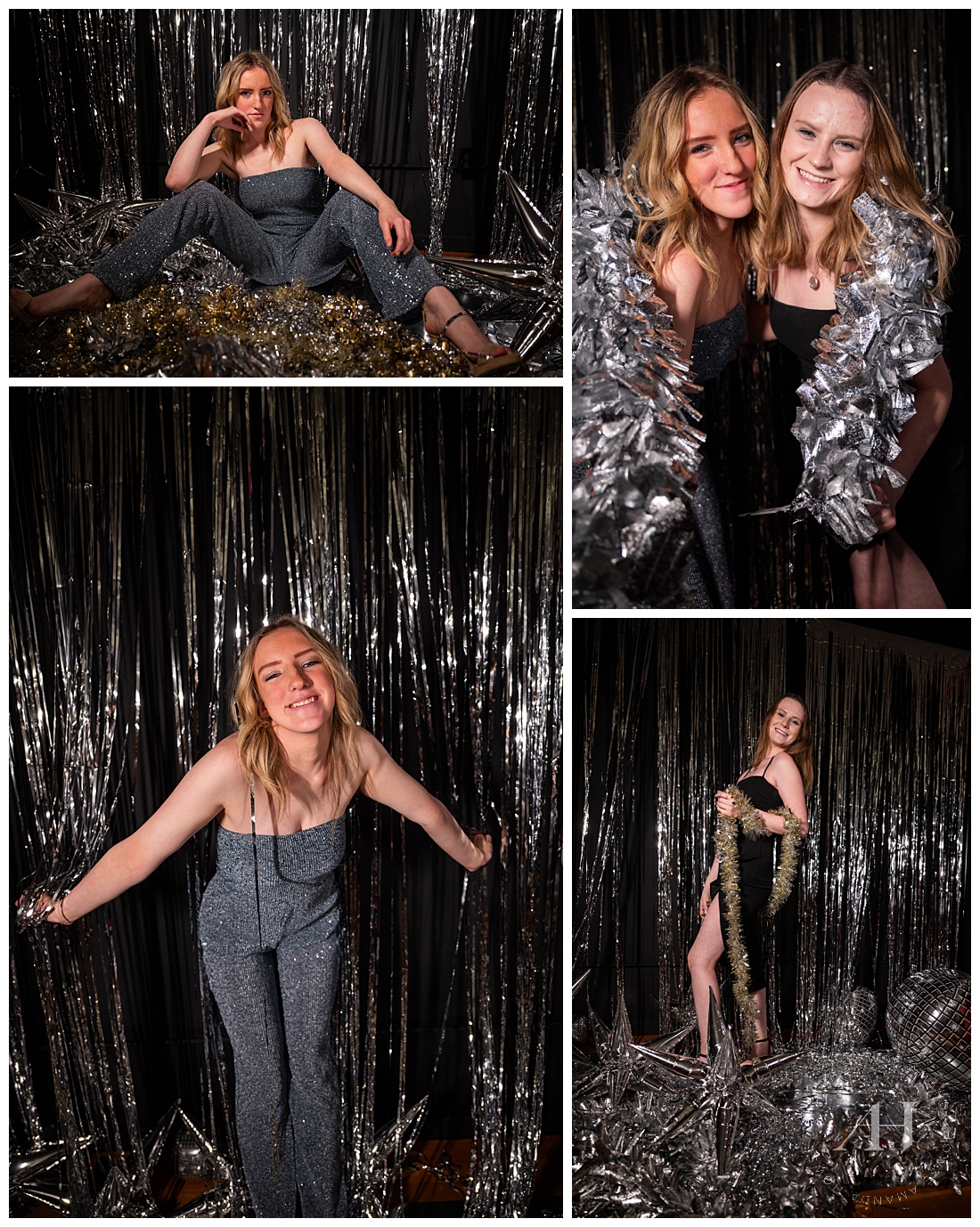 Silver Bells NYE Party Props | Amanda Howse Photography Model Team Class of 2024