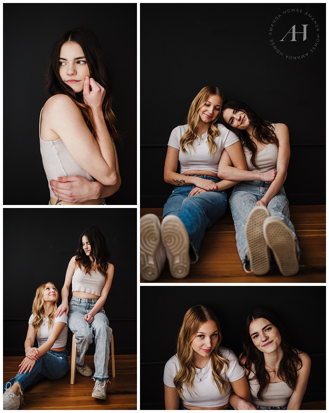 Fun Studio Portrait Photoshoot With Friends | Why You Need To Book A BFF Session | Amanda Howse Photography