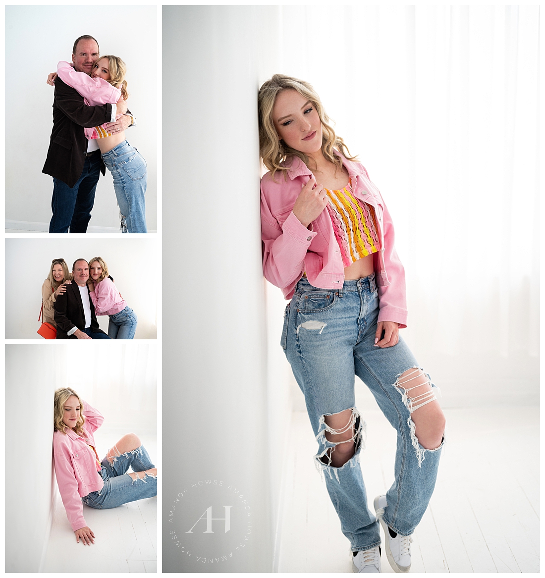 Studio253 Senior Portraits With Mom, Dad, and Daughter | Amanda Howse Photography
