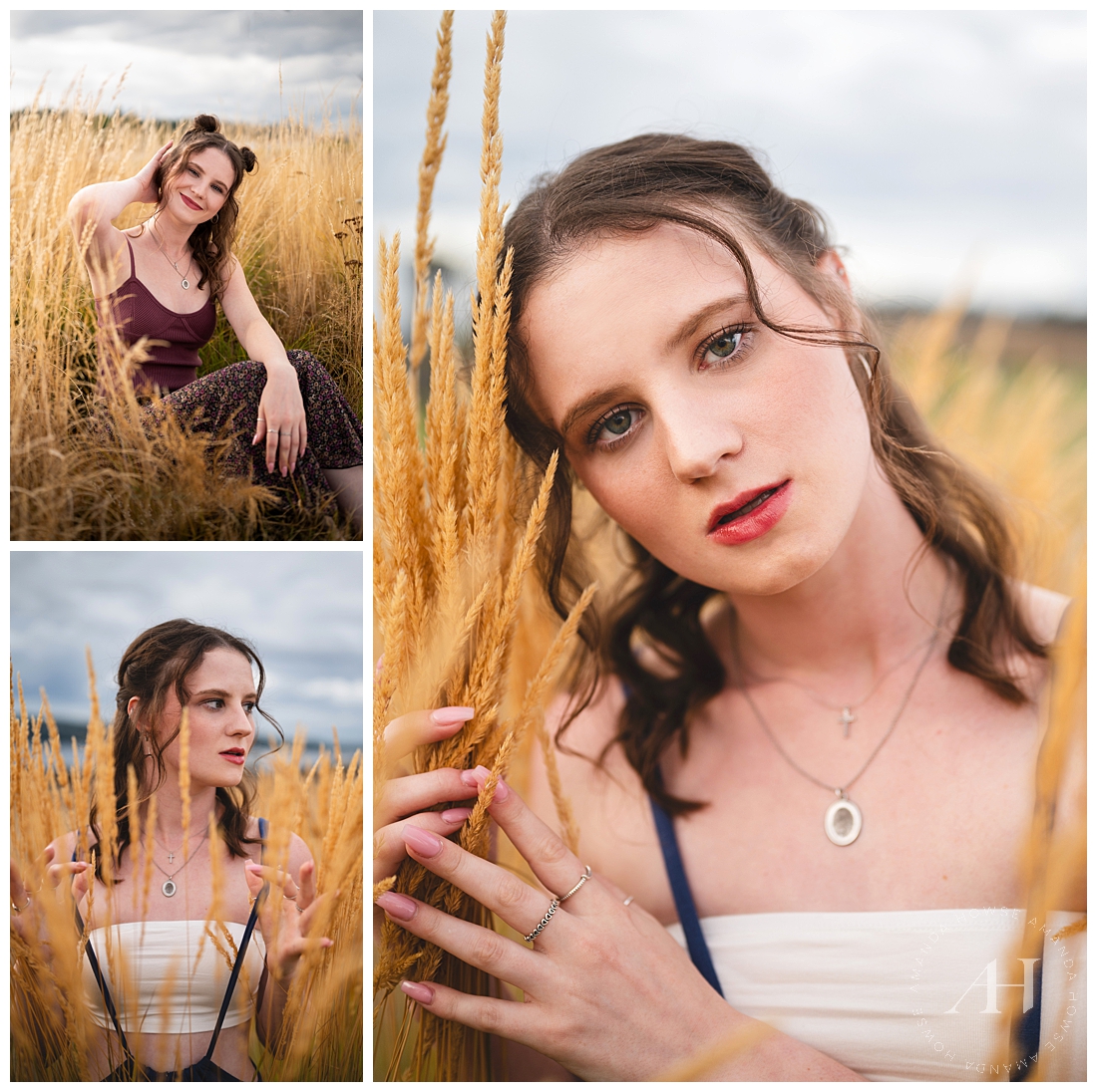 Summertime Senior Portraits in Amber Waves of Grass | PNW Seniors | Amanda Howse Photography