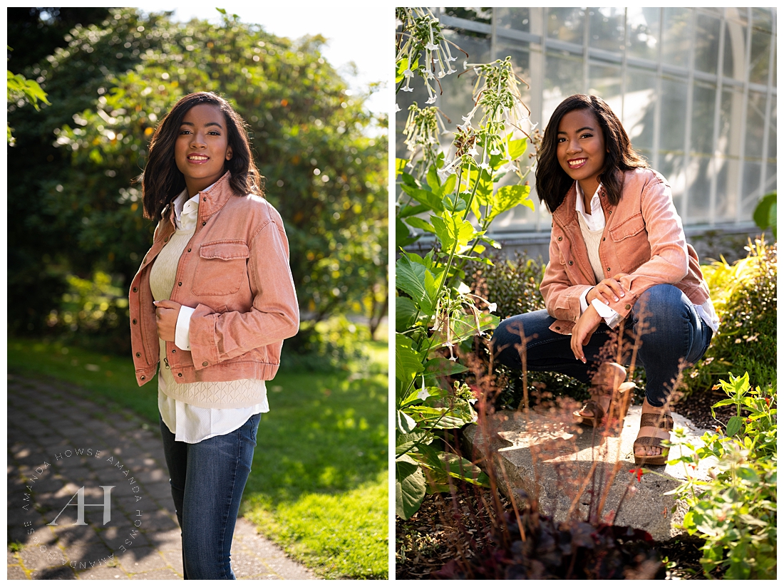 Layered Fall Outfits For High School Senior Portraits | Amanda Howse Photography