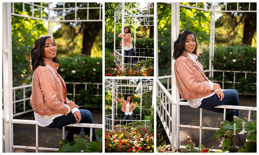 Relaxed Fall Senior Portraits at Rose Gardens | PNW Seniors | Amanda Howse Photography