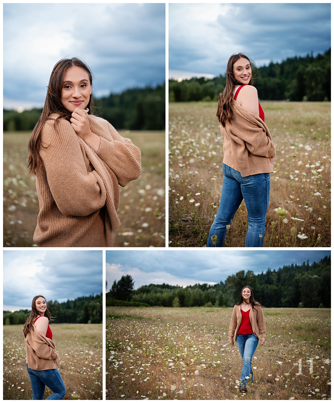 PNW Outdoor Senior Portraits You're Going to Love | Fall and Wildflowers | Amanda Howse Photography 