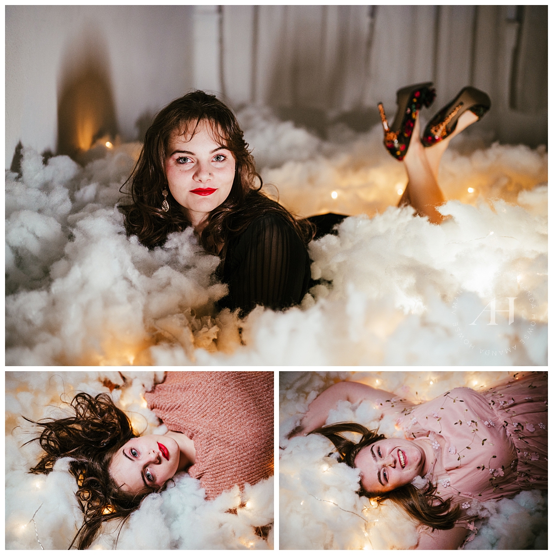 Midnights | Lights and Clouds Portraits at Studio253 | Amanda Howse Photography