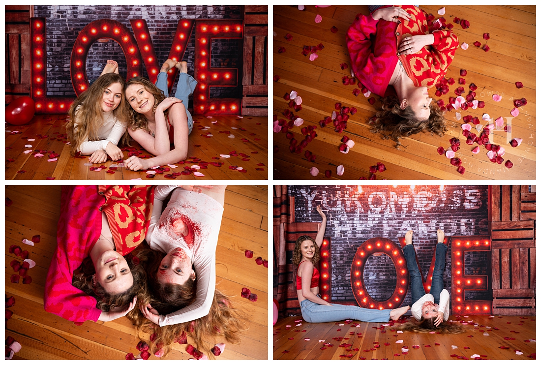 Portrait Ideas For Valentine's Day with BFFs | Studio253 | Amanda Howse Photography 