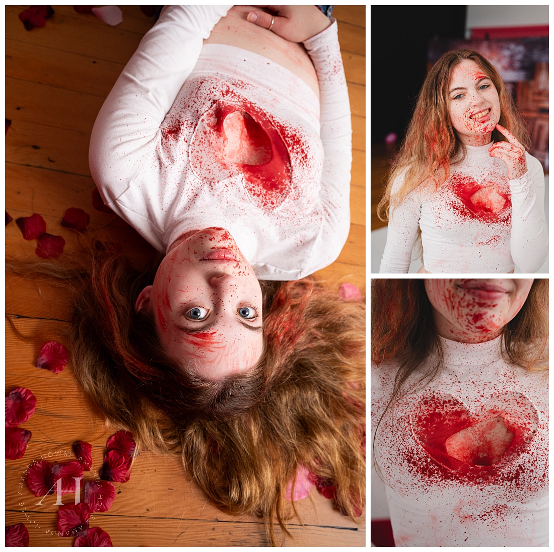 Bloody Valentine | Studio253 Valentine's Day Portraits | Amanda Howse Photography